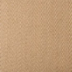 Close-up of a beige jute carpet with a subtle herringbone weave.