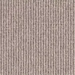 Close-up texture of a cool grey-brown wool ribbed carpet.