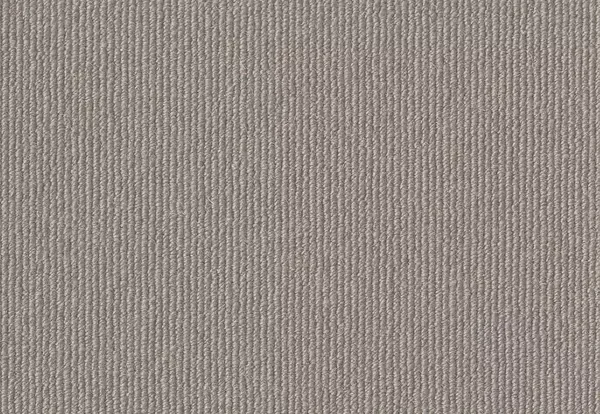 Close-up texture of a cool grey wool ribbed carpet.