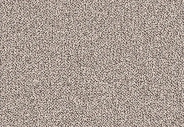 Close-up texture of a greyish-taupe wool loop carpet.