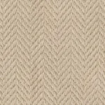 Close-up texture of a warm beige wool herringbone carpet.