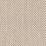 Close-up texture of an off-white wool herringbone carpet.