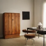 Harvest Natural White wall to wall carpet in home office