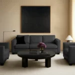Modern Living Room Avenue Dusty White Carpet Floor