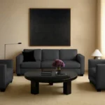 Modern Living Room Avenue Sand White Carpet Floor