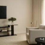 Modern Living Room Harvest Cream White Carpet Floor
