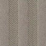 vertical chevron stripes in a textured medium grey and slate wool loop pile.